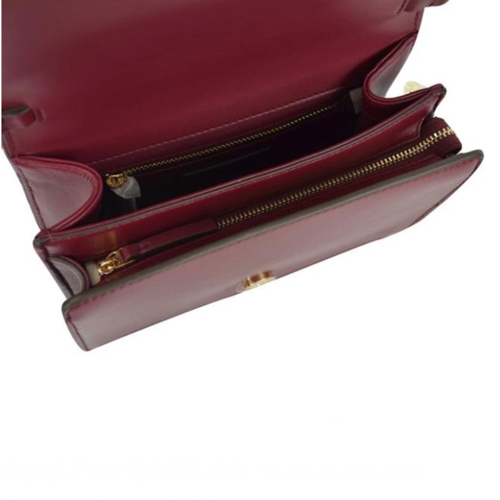 Nwt Tory Burch Savannah Combo Leather Crossbody Bag - Picture 4 of 4